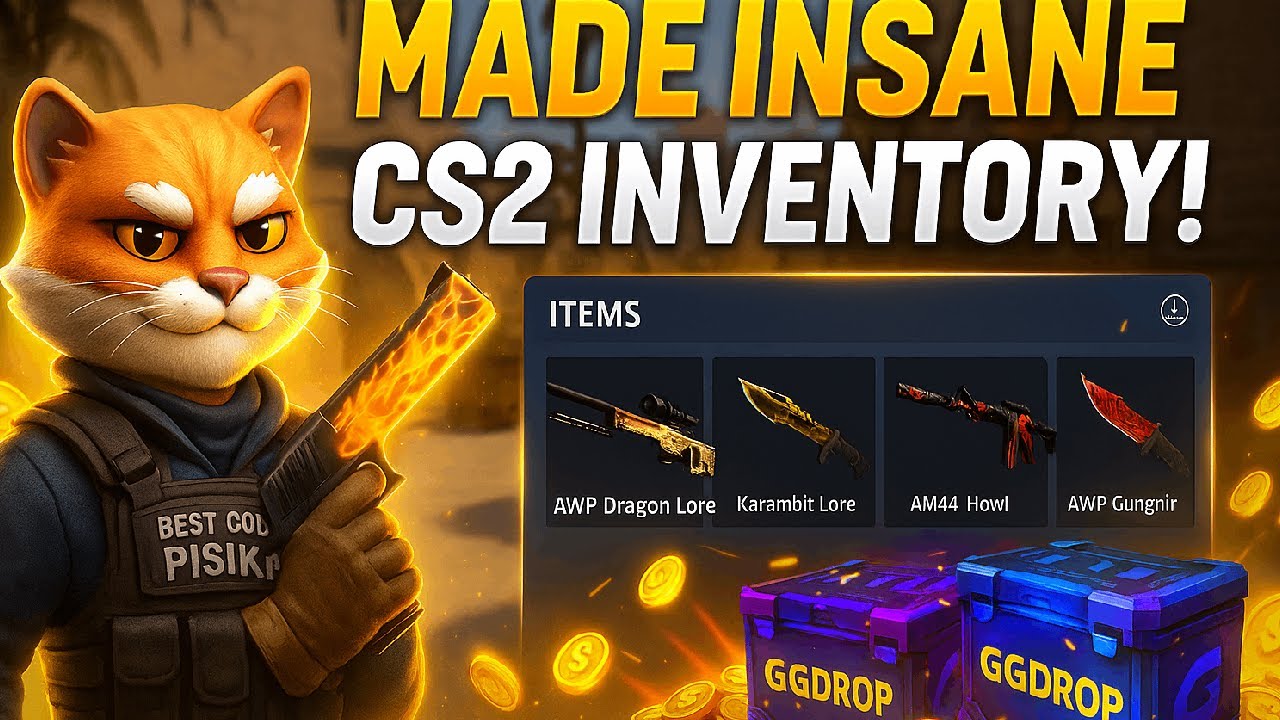 MADE INSANE CS2 INVENTORY!  GGDROP BEST FREE CODE