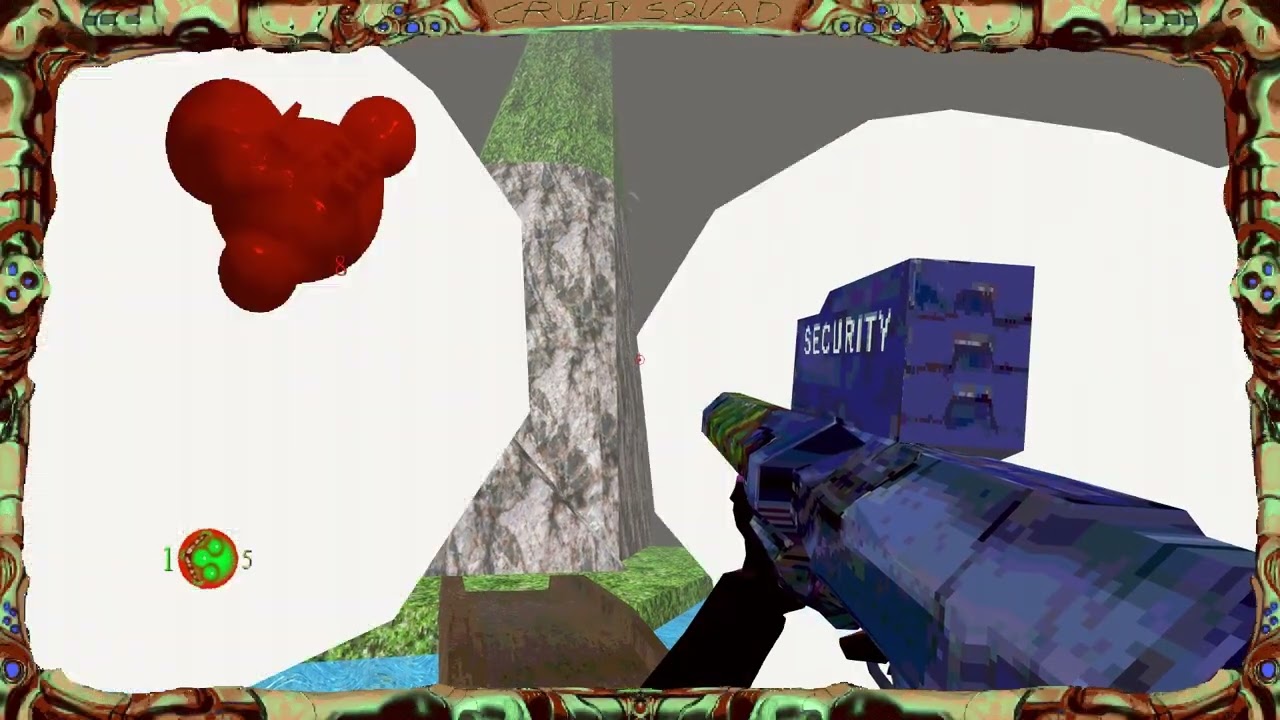 Cruelty Squad gameplay | House triagons offing attempt | Using Gun mouse