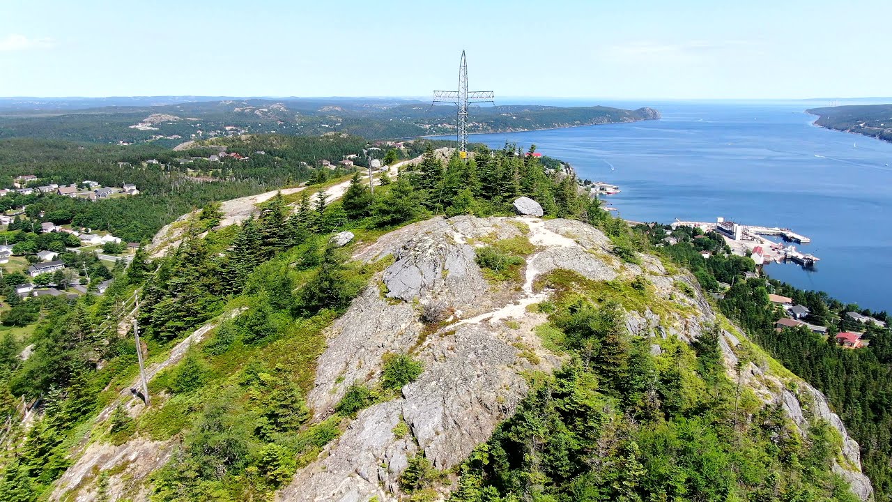 Holyrood Cross in Holyrood Newfoundland, Drone video