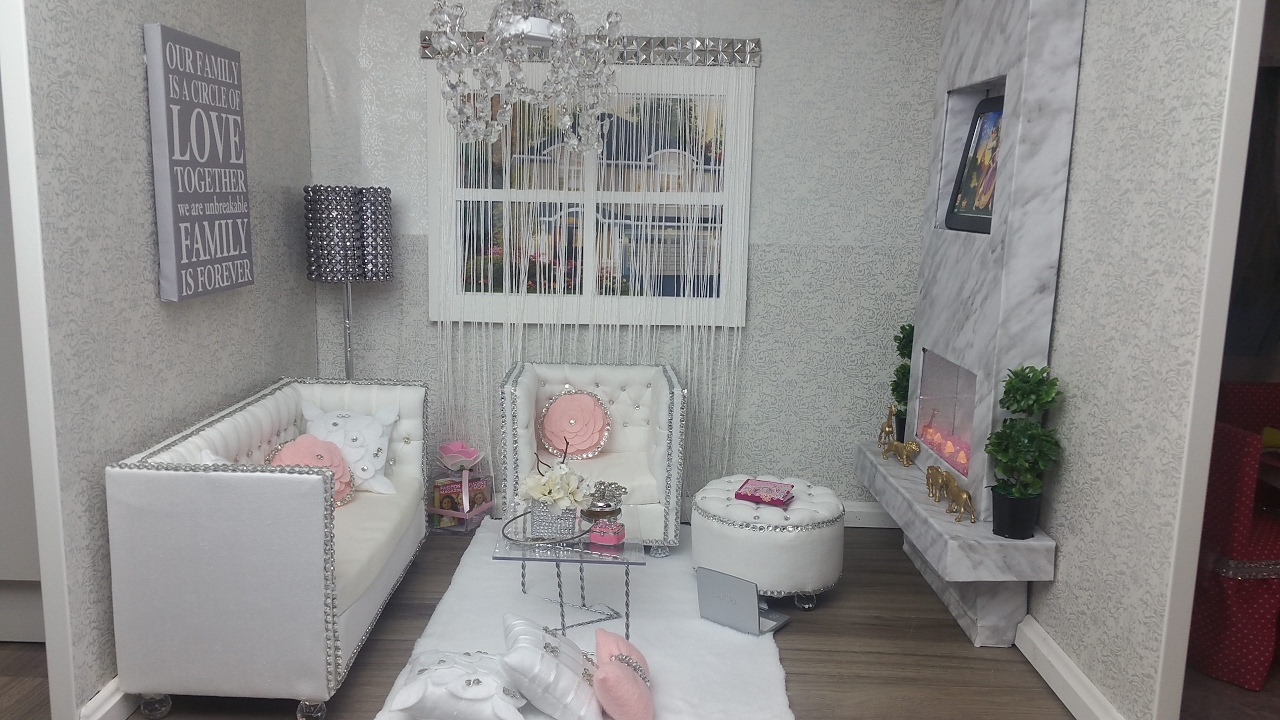 DIY American Girl Doll Living Room Tour and Set Up