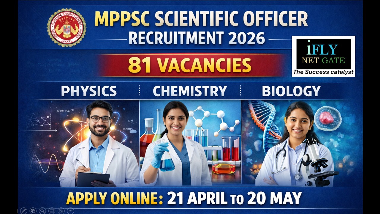 MPPSC Scientific Officer 2026 | Physics, Chemistry, Biology | Complete Guide