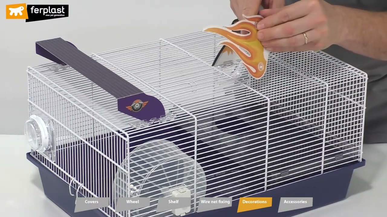 Клітка для хомяків Ferplast Dragster: інструкція зі збирання