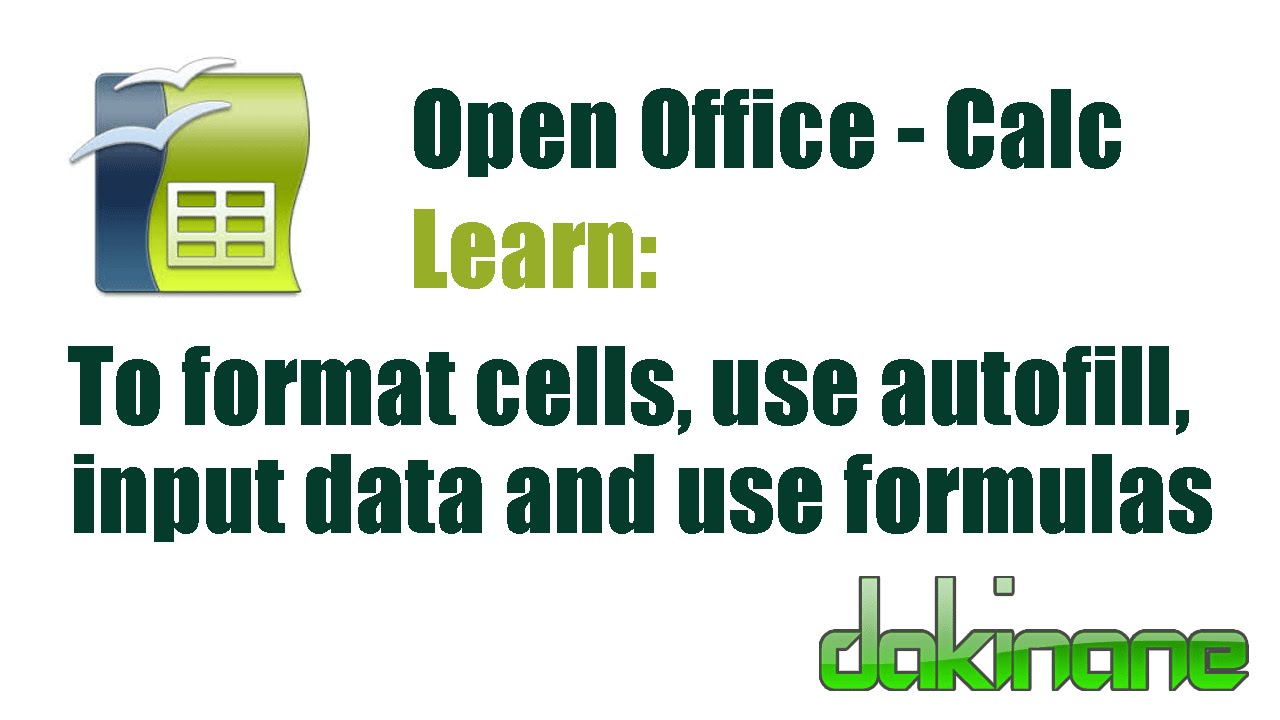 Open Office Calc - Learn the basics