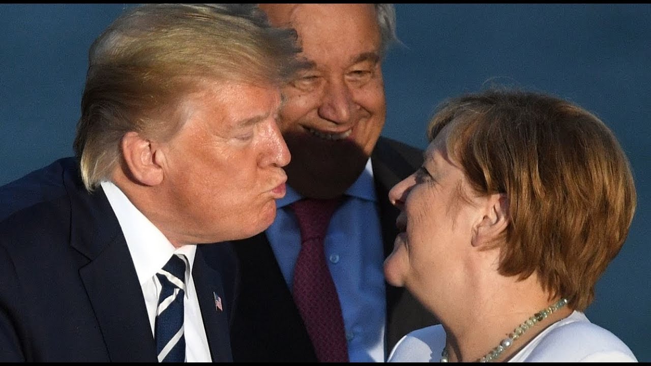 WELT DOKUMENT: Gute Atmosphäre beim G7-Treffen von Merkel und Trump