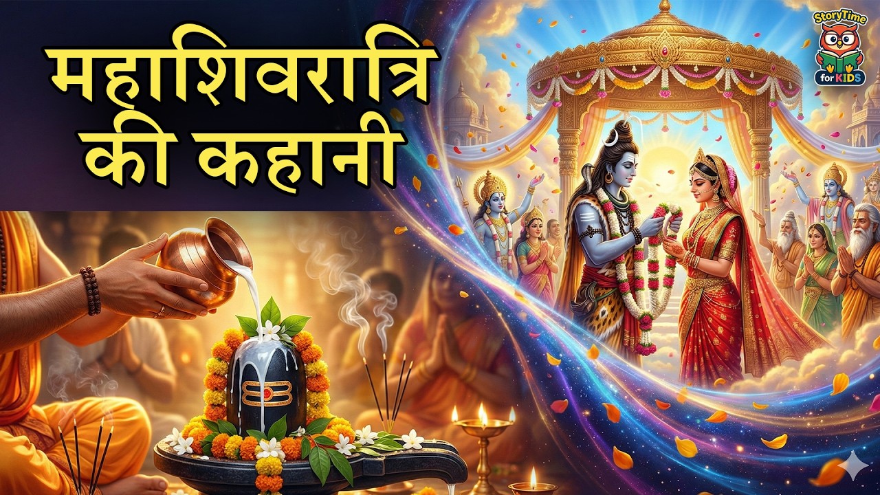 Mahashivratri Story for Kids 🔱 महाशिवरात्रि की कहानी: शिव-पार्वती विवाह