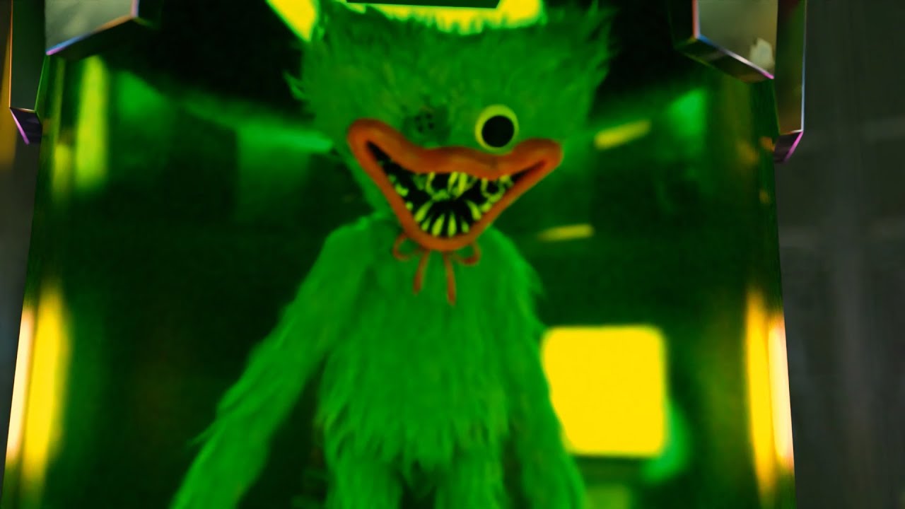 Poppy Playtime fan animation - Epic Huggy Saddy Moments ( Green Huggy )