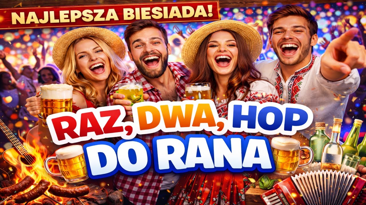 Raz, Dwa, Hop, Do Rana – Biesiadny Hit do Śpiewania i Tańczenia | Piosenka Biesiadna