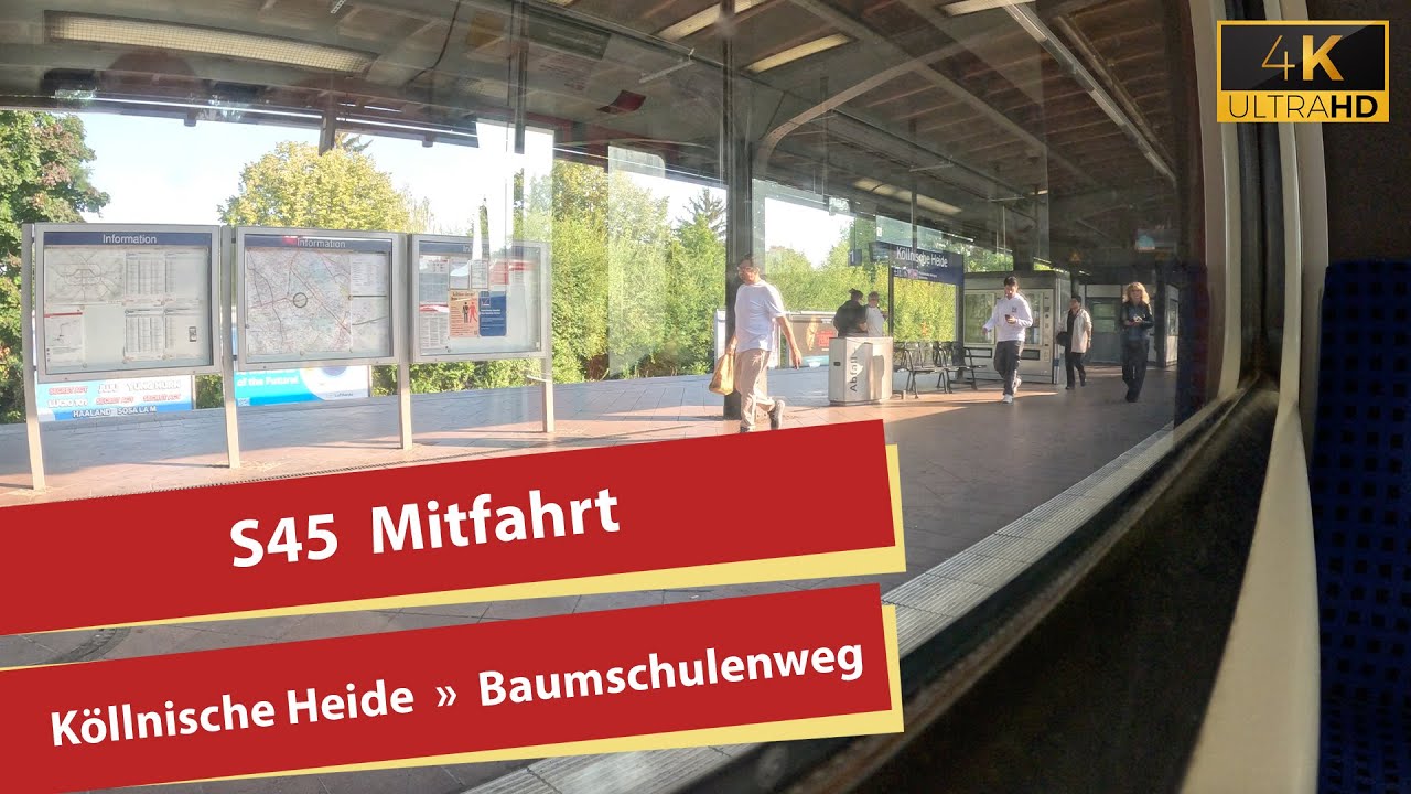 (4K) S45 Mitfahrt: Unverst&auml;ndliche Durchsage f&uuml;r Ersatzverkehr!