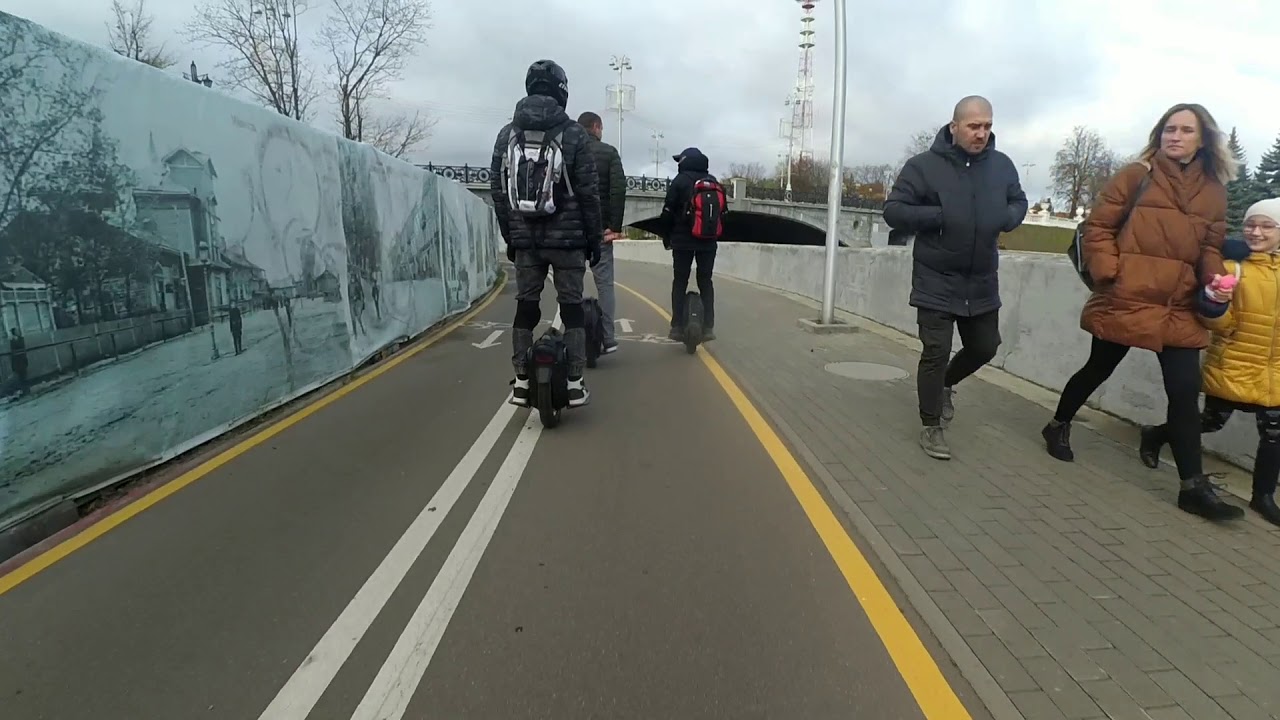 На моноколёсах GOTWAY MSPRO и NICOLA PLUS.Ставим самокатчиков на колёса))