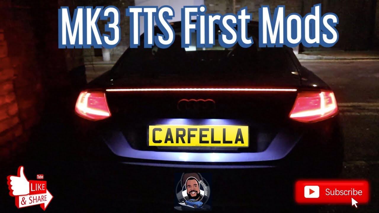 MK3 TTS First Mods (light, number plate & window tints)