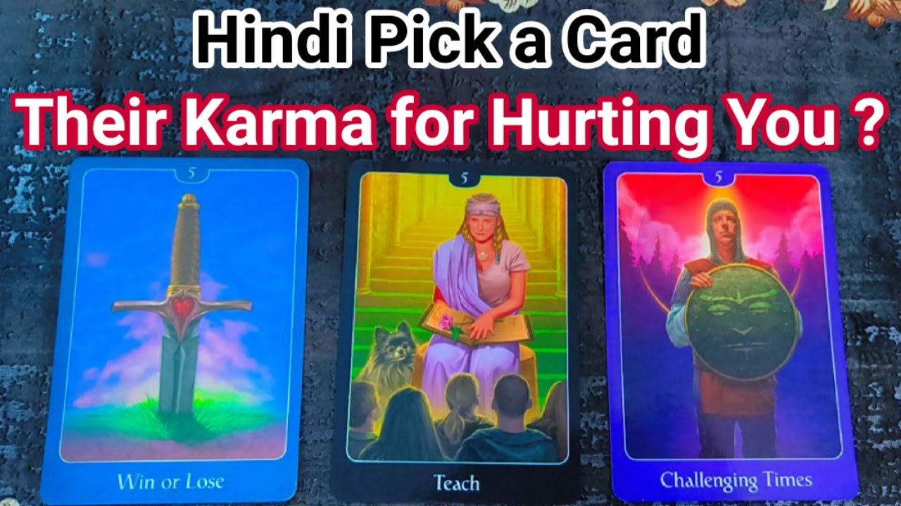 Hindi Pick a Card 🪐 What is their Karma for Hurting You? Law of Karma @AMBER WAND Tarot