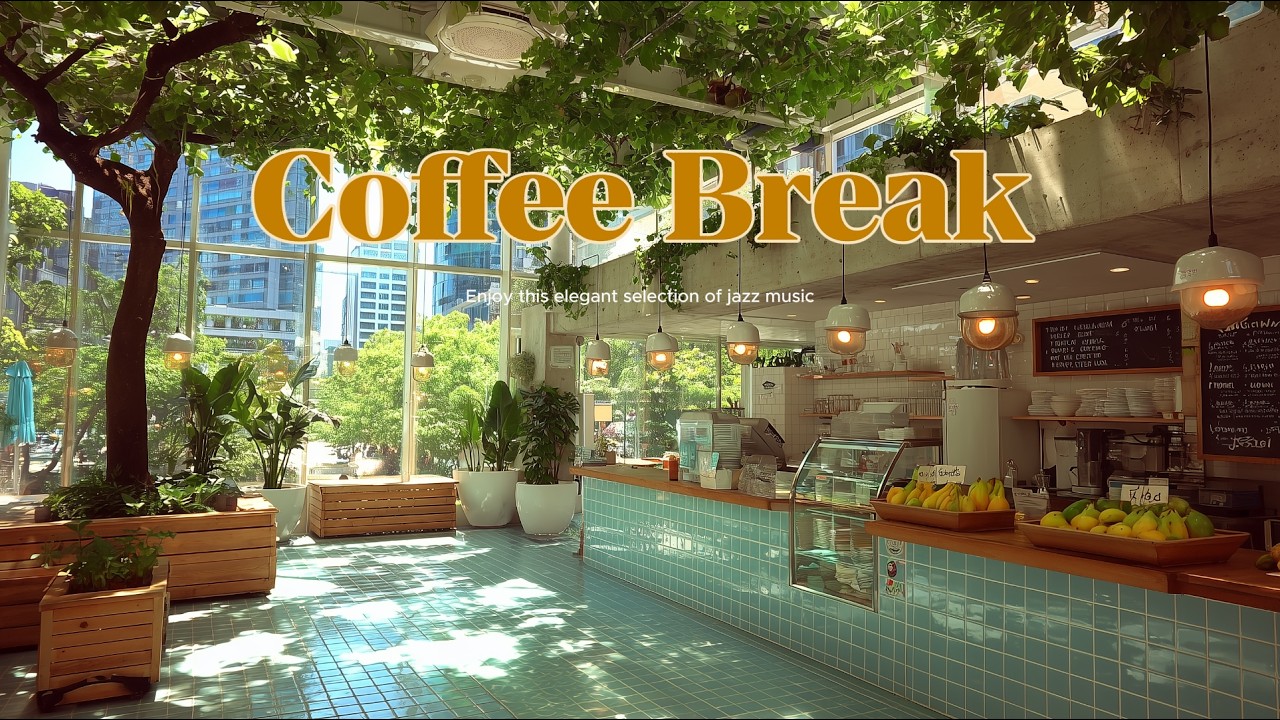 (no lyrics) Music & Ambience | Elegant Jazz Piano for Coffee Break🌿