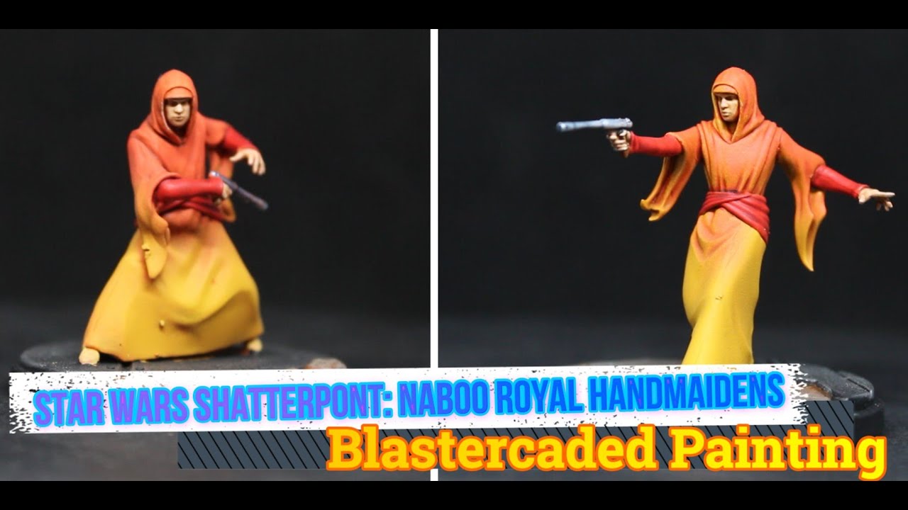 How To Paint Star Wars Shatterpoint: Naboo Royal Handmaidens