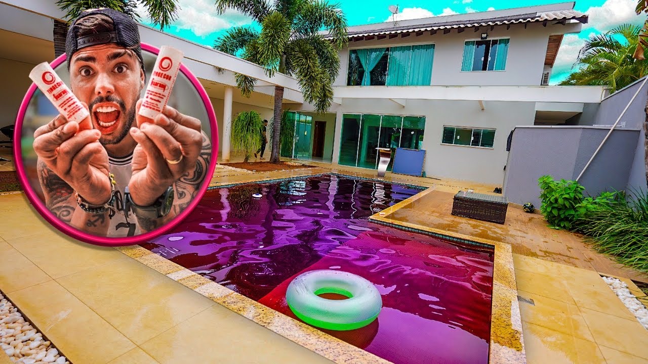 COLORI A PISCINA INTEIRA DA CASA DO LAGO * todo mundo gostou *