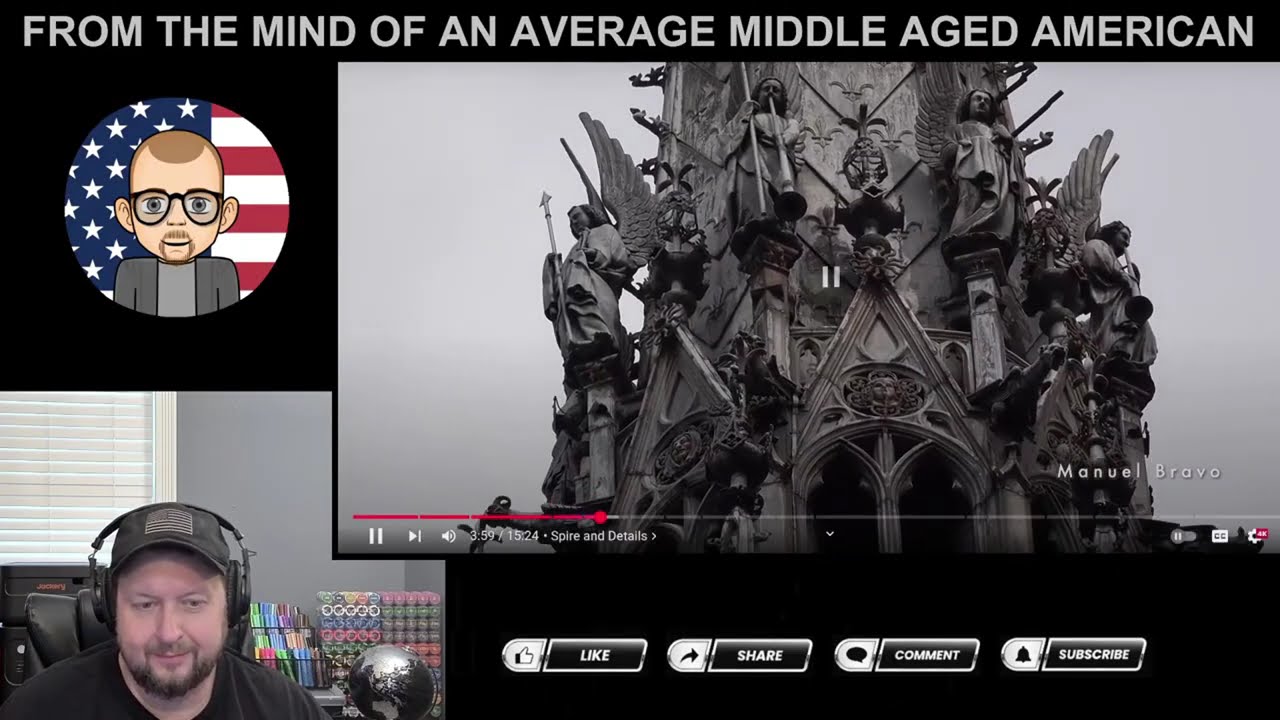 AMAA - France - Sainte-Chapelle Cathedral in Paris - WOW! - Reaction by Average Middle Aged American