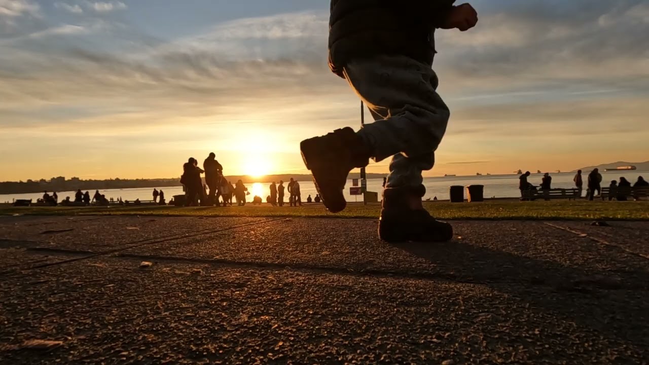 English Bay Beach Sunset Timelapse