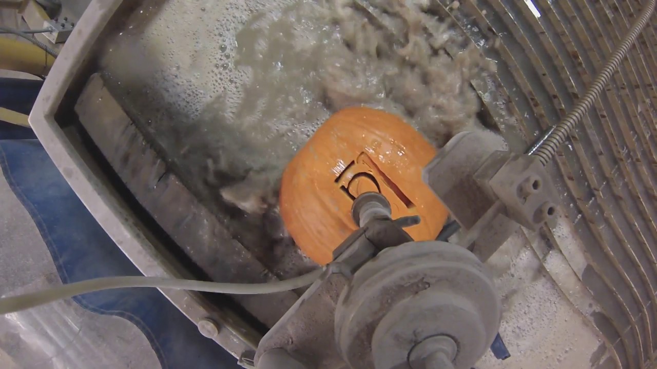 Cutting a Pumpkin with a Water Jet
