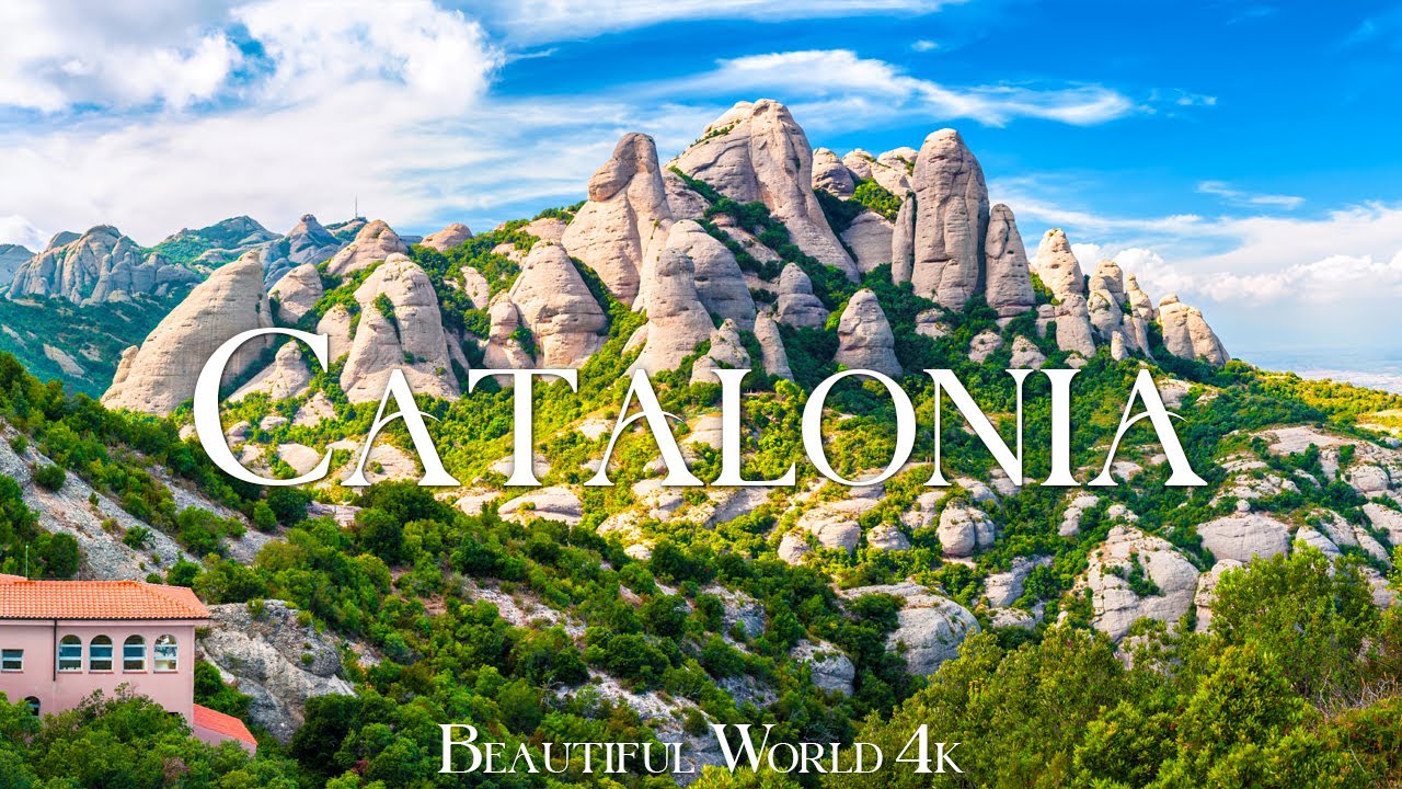 Catalonia 4k Relexation Film - Мирная фортепианная музыка - Travel Nature
