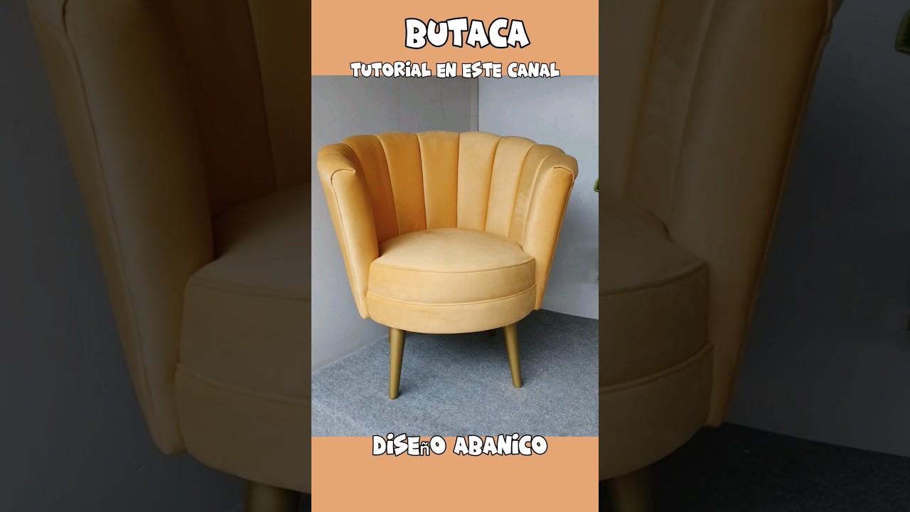 Butaca dise&ntilde;o abanico tutorial completo en este mismo canal#butaca #dise&ntilde;o #diy