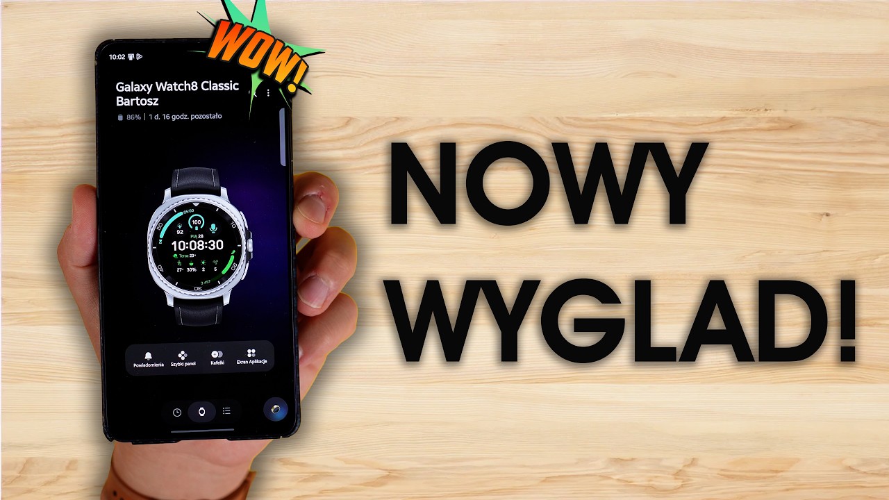 Ten nowy wygląd w Galaxy Wearable jest przepiękny!