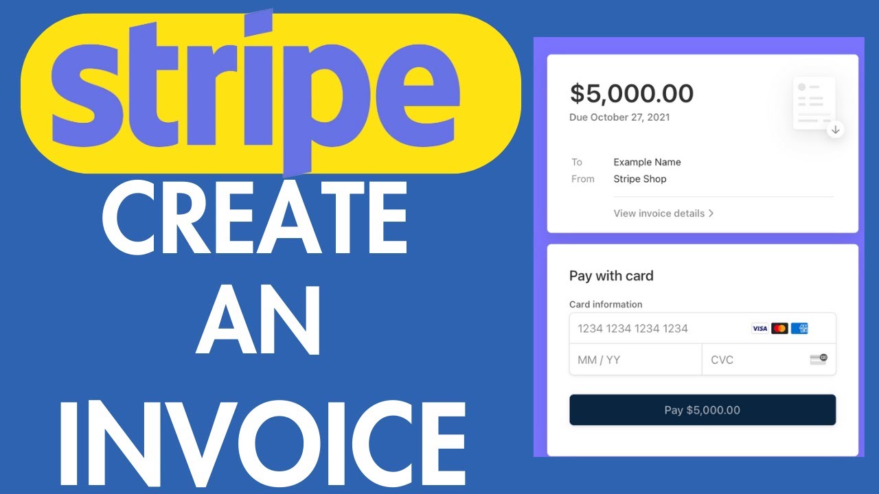 HOW TO CREATE AN INVOICE IN STRIPE