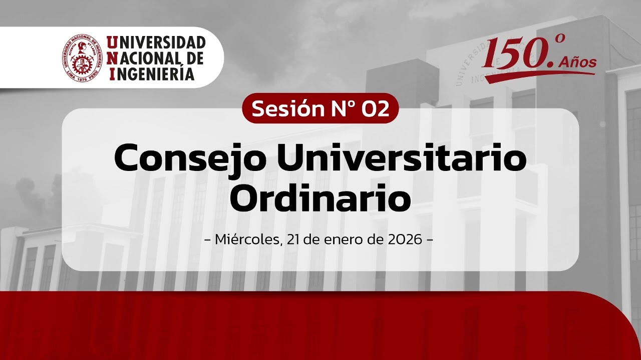 CONSEJO UNIVERSITARIO ORDINARIO PRESENCIAL Y VIRTUAL N° 02 DE FECHA 21-01-26