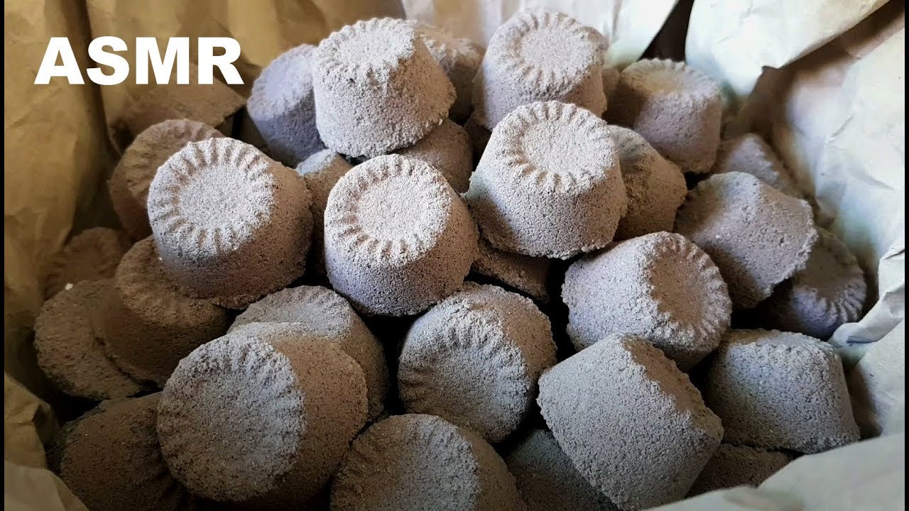 ASMR : Dusty Cement Sand Crumble in Paper Hole #257