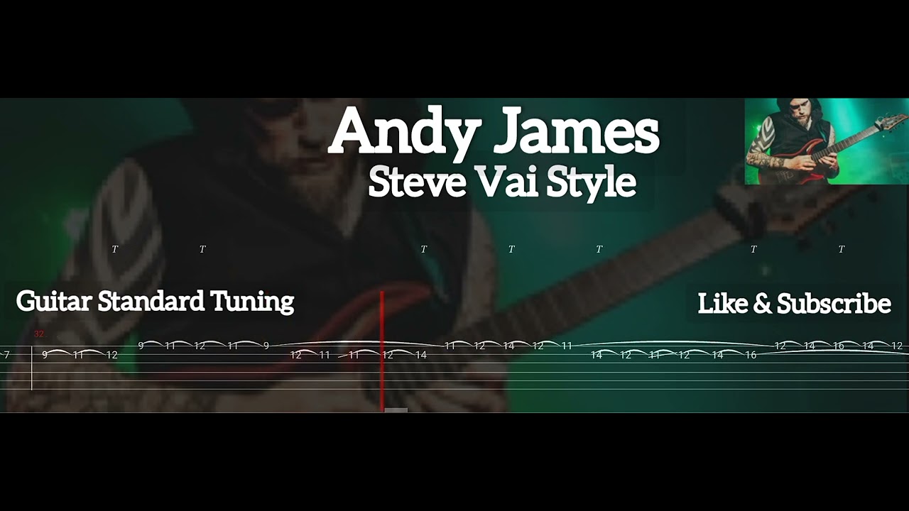 Andy James - Steve Vai Style ( Tab Guitar )