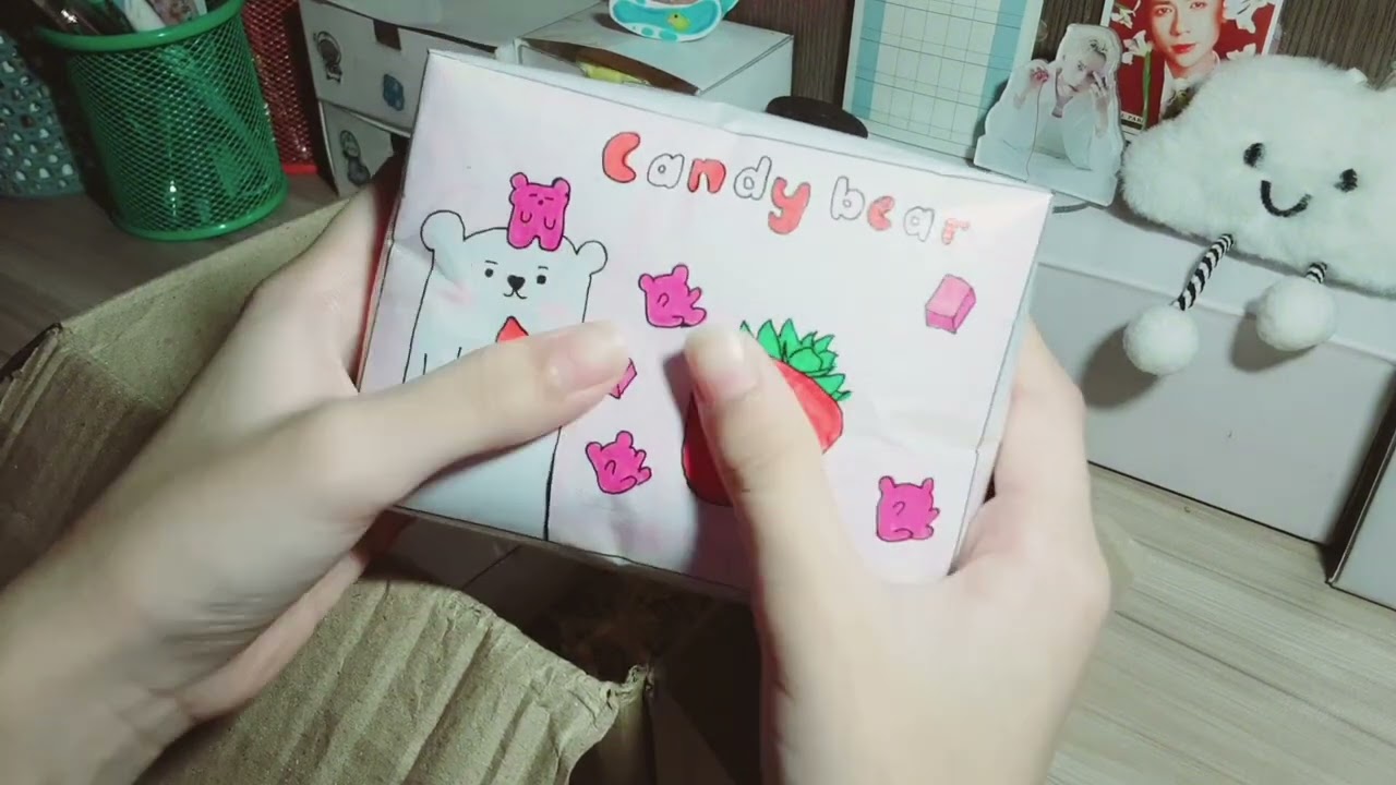Gói hàng squishy giấy và sticker hộp cùng chế 📦 || Minn ||