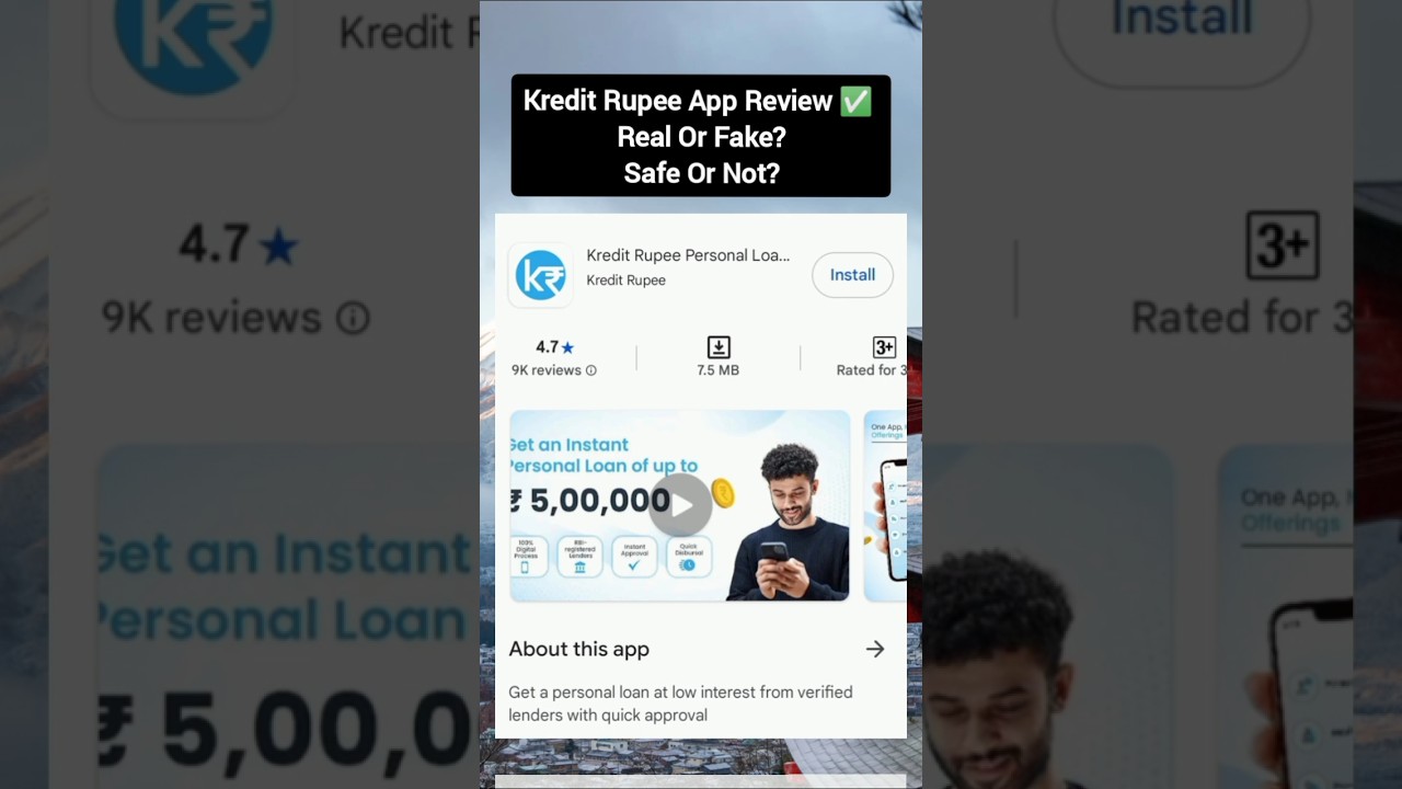 Kredit Rupee Loan App Real Or Fake 🤔 Safe Or Not? #kreditrupeeloan