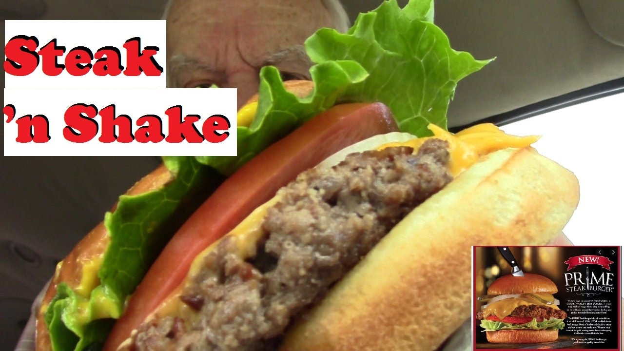 Бургер и картофель фри Steak 'n Shake Prime