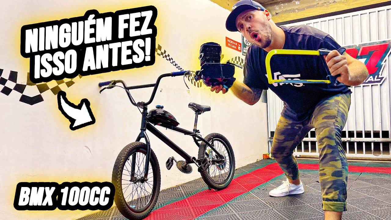 Vou ter que CORTAR TODO o QUADRO da BMX Motorizada 100cc - Theo Amaral