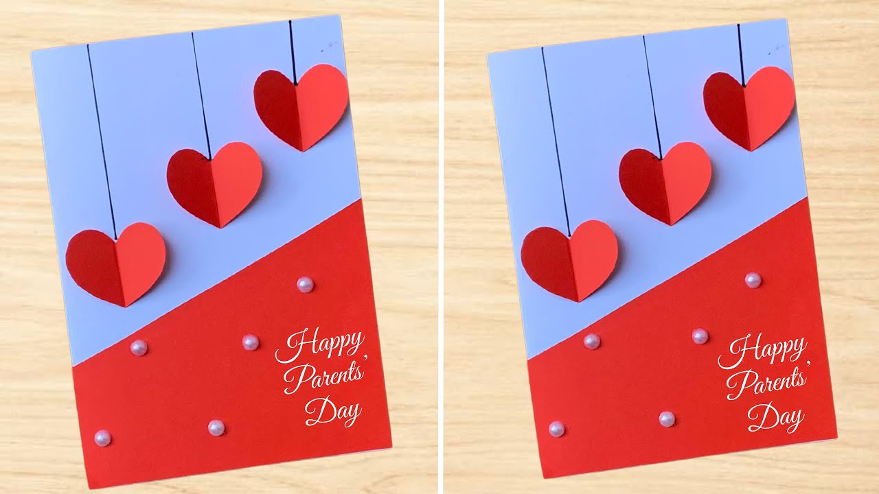 Parents Day Card Idea for Mom and Dad &bull; Easy DIY Greeting Card &bull; Handmade Card Tutorial for Parents
