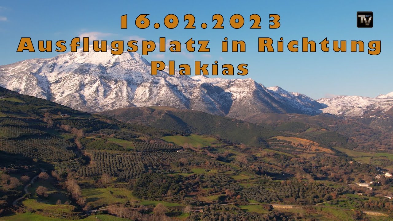 16.02.2023 Ausflugsplatz in Richtung Plakias  Kreta/Crete 2023