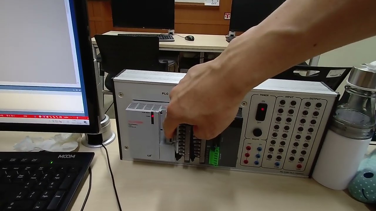 PLC기초 006 컴퓨터 PLC 연결 후 프로그램쓰기