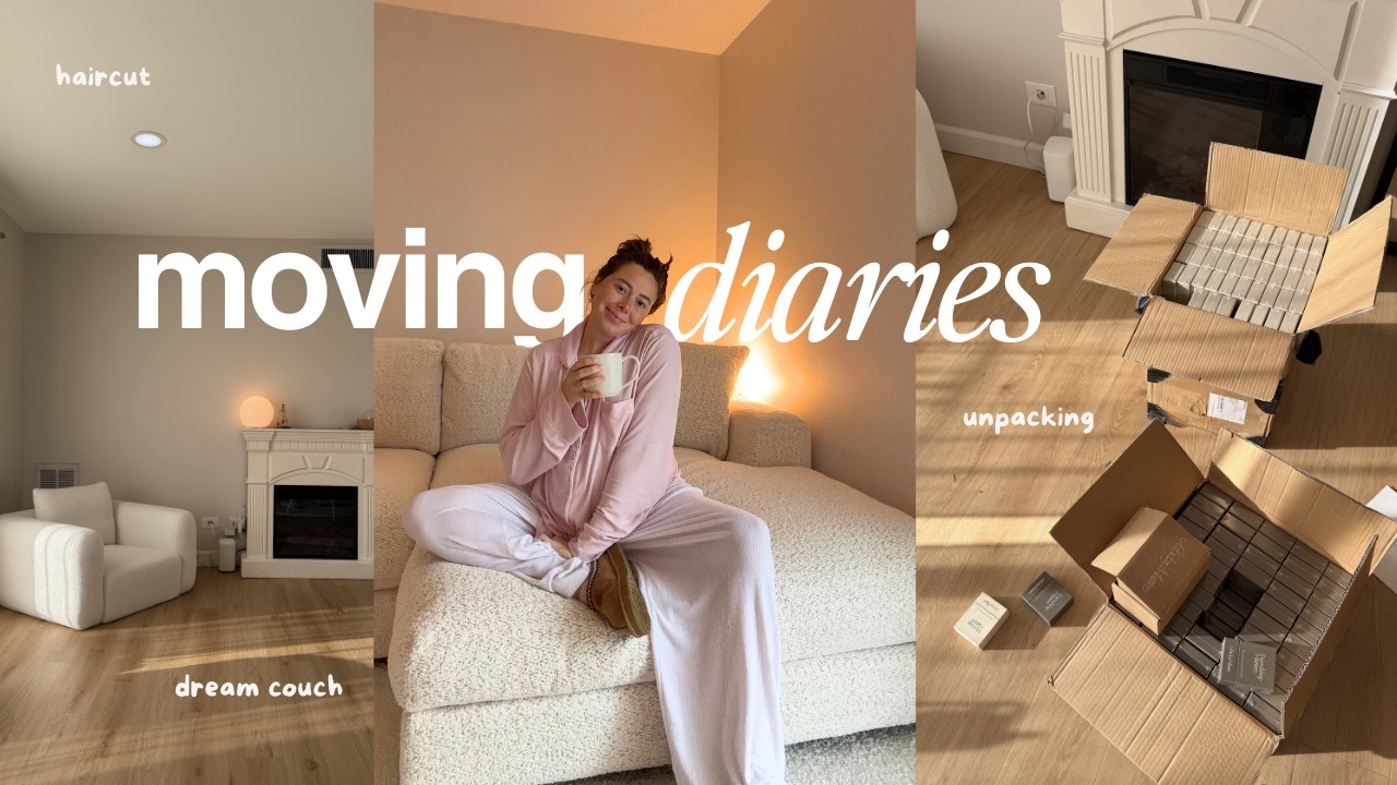 MOVING Into Our New Home! 🏠  DREAM Couch Reveal, HomeGoods Haul, & Unpacking