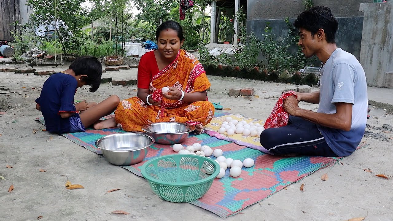 গ্রাম থেকে ৫০ টি দেশি হাঁসের ডিম কিনে আনলাম , কি হবে এই ডিম দিয়ে ? 50 pieces DUCK EGG