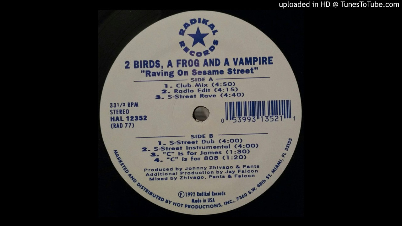 2 Birds, A Frog And A Vampire - Raving On Sesame Street (Radio Edit)