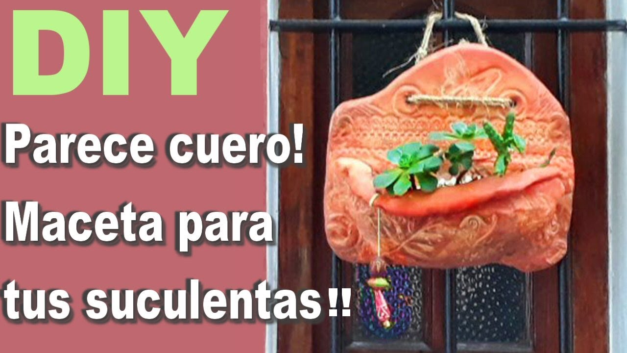 Original  #MACETACOLGANTE  #pastapiedra y relieves/ ESPECTACULAR! #artesanías
