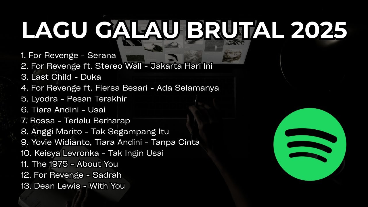 Playlist Lagu Galau Indonesia Terbaru 2025 Viral TikTok dan Spotify, Bikin Nangis Sepanjang Malam