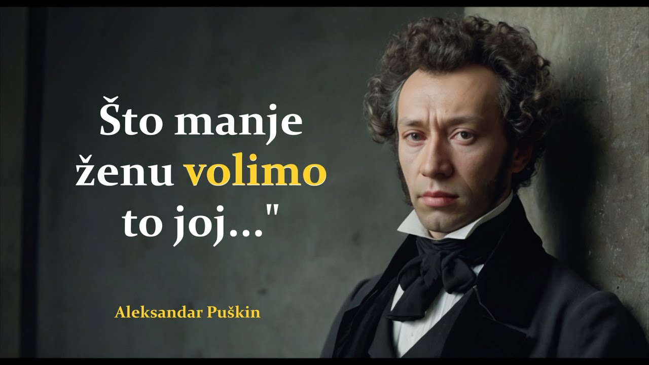 OVAKO Razmišlja Genije | Puškinovi Najmoćniji Citati