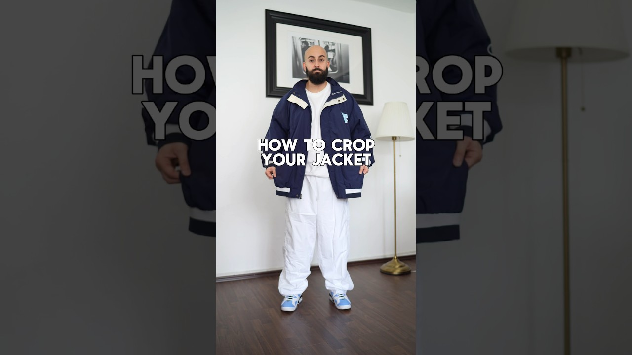 How to crop your Jacket #stylinghacks #hacks #fashionhacks #tipsandtricks #cropped