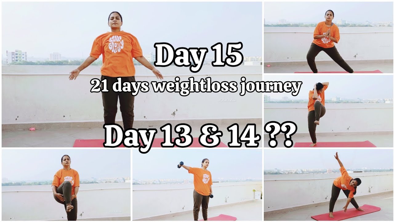 Day 15 | 21 days weightloss journey🧘🏻‍♀️| fitness  Routine💪| Honest efforts & Results @Ashalalokam