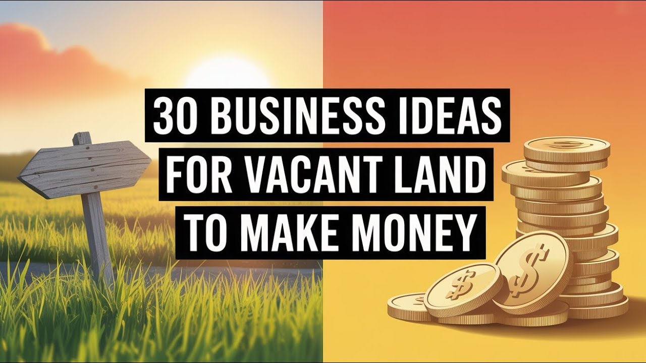 I Turned Vacant Land into CASH with these 30 GENIUS Business Ideas