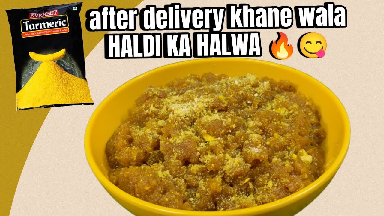 Everest हल्दी का हलवा 😳🔥|| delivery ke baad khane wala haldi ka halwa 😋 ||  Sadaf Shaikh