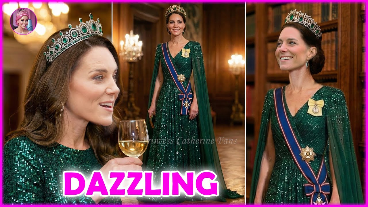 Princess Catherine STEALING ALL EYES In in a stunning dress & Largest Diamond Tiara Ever