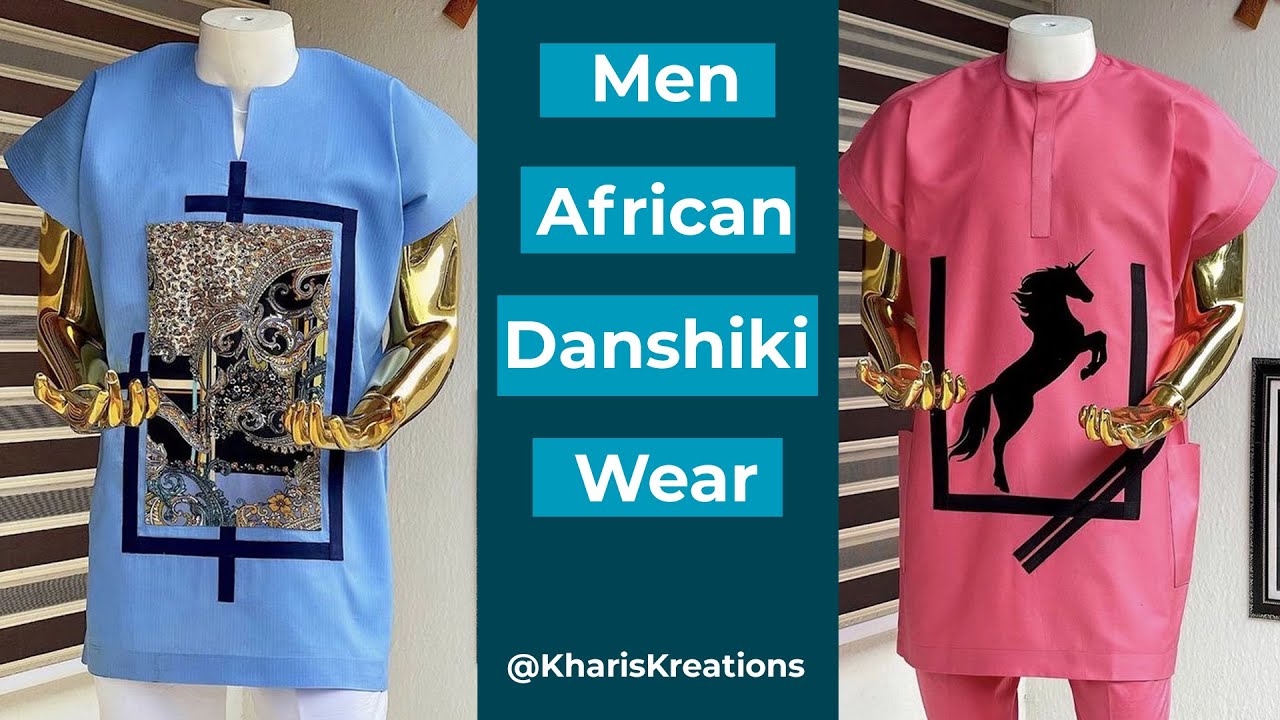 Men African Danshiki  Wear || Unisex Danshiki Wear Dolman Kaftan Top