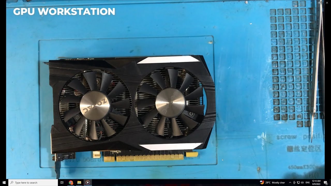 ZOTAC GTX 1050ti repair ( missing 1.8 volts )