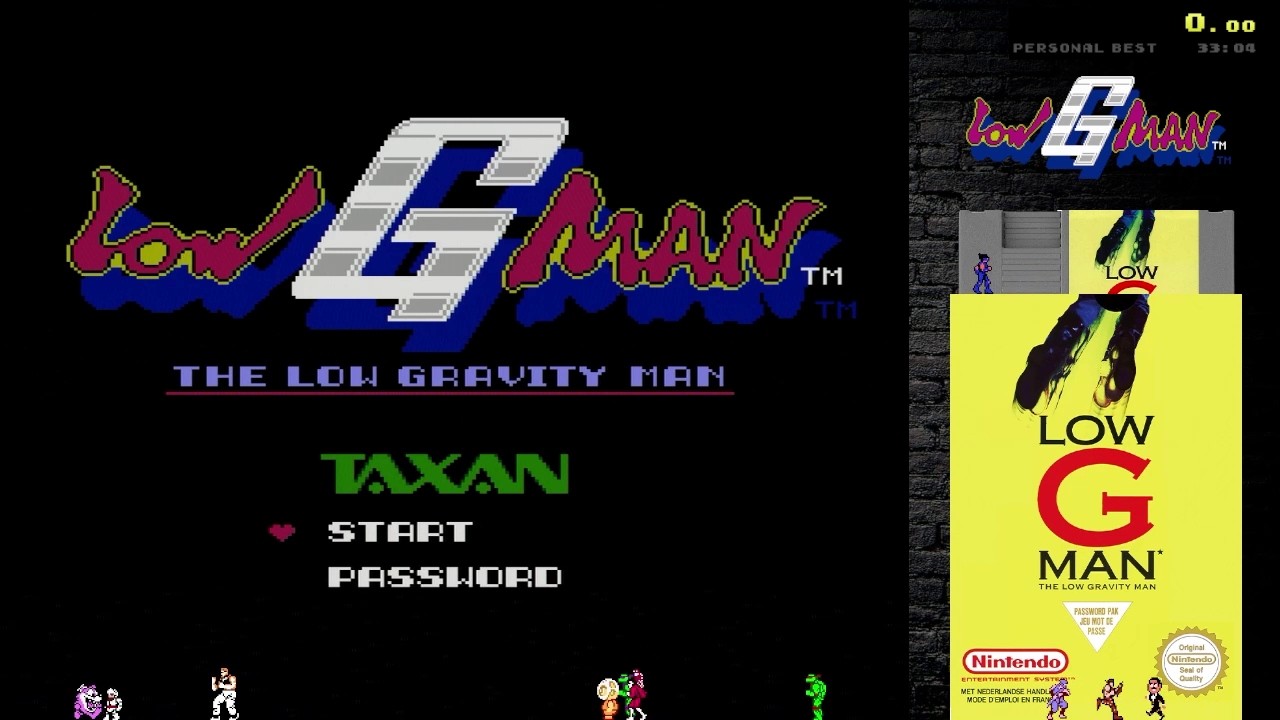 Longplay NES - Low G Man (Version PAL, 1991) | 1LC (Deathless)