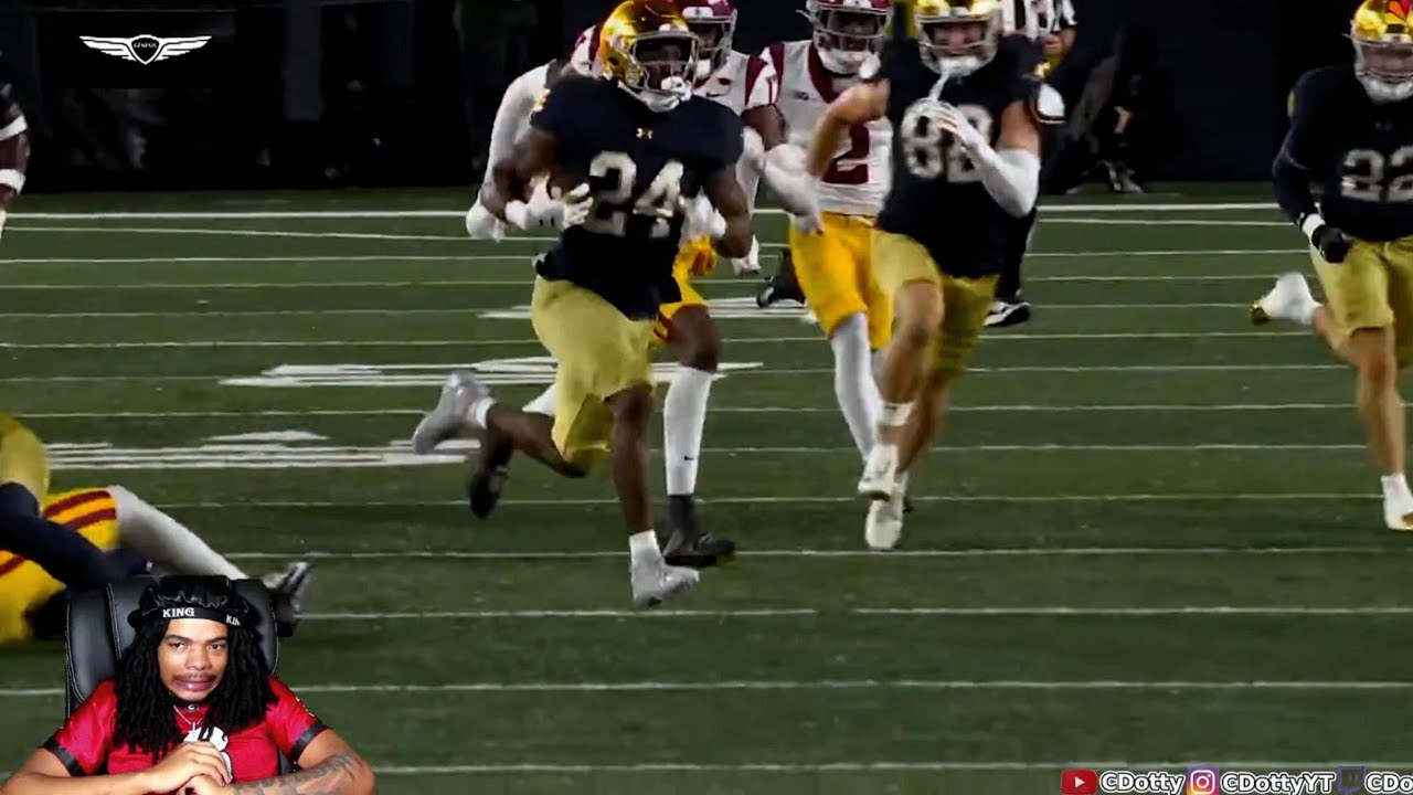 BEST RB's IN THE COUNTRY!! #13 Notre Dame vs #20 USC College Football Week 8 Highlights (reaction)